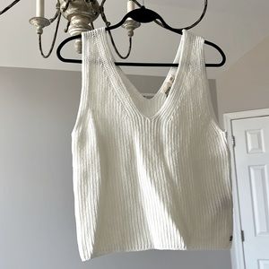 Ivory color lightweight camisole sweater never worn mix cotton/acrylic